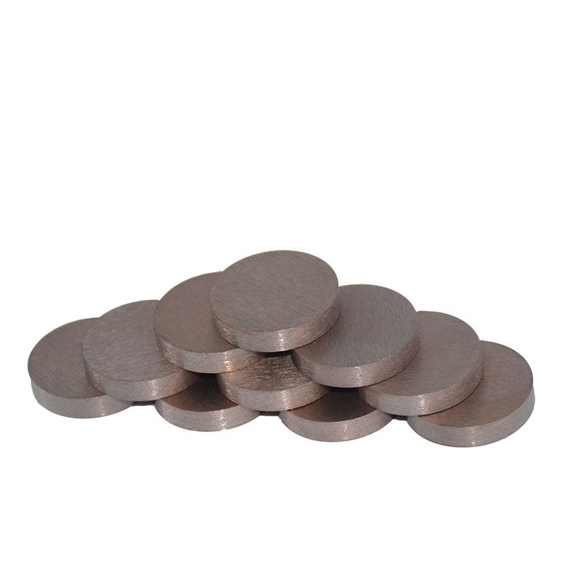 Tungsten copper alloy disc